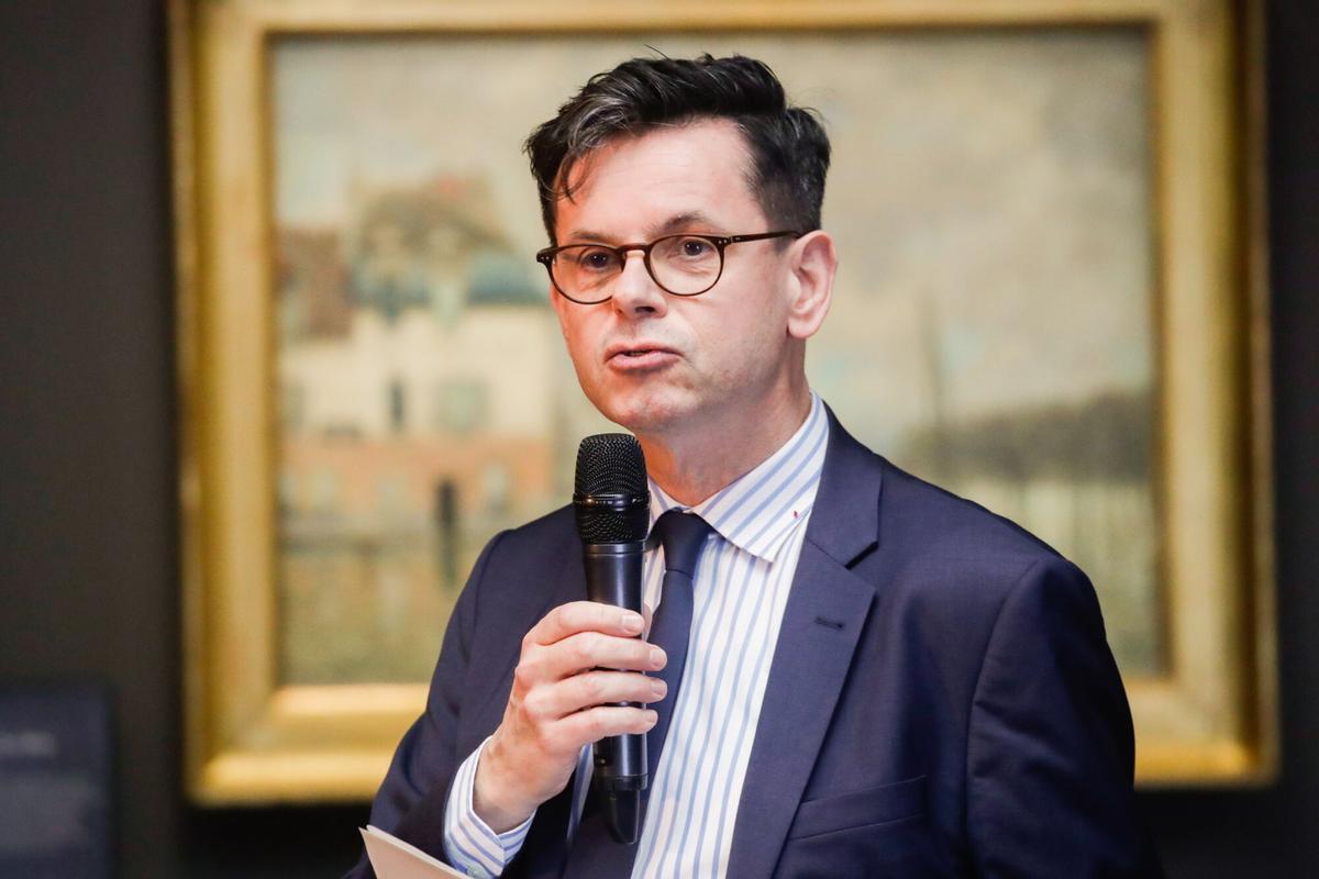 Christophe Leribault, nombrado para dirigir el museo del Louvre, fotografiado el 30 de enero de 2023 en un acto en el museo de Orsay de París.