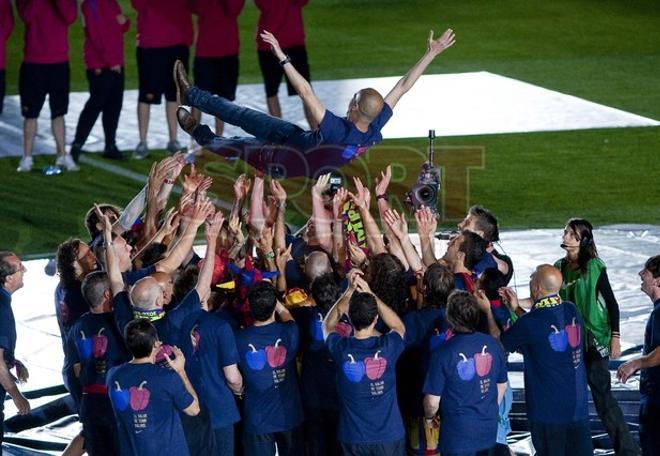 El Camp Nou acogió la fiesta de la Liga