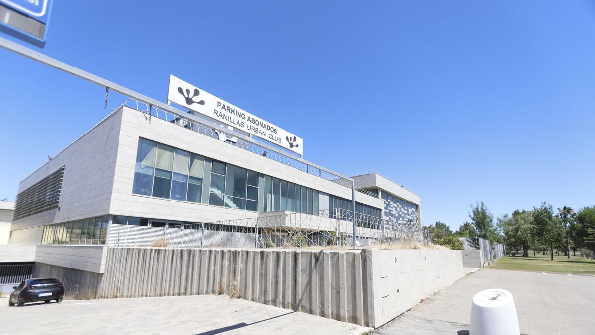 Fachada del spa de Ranillas, en la Expo de Zaragoza.