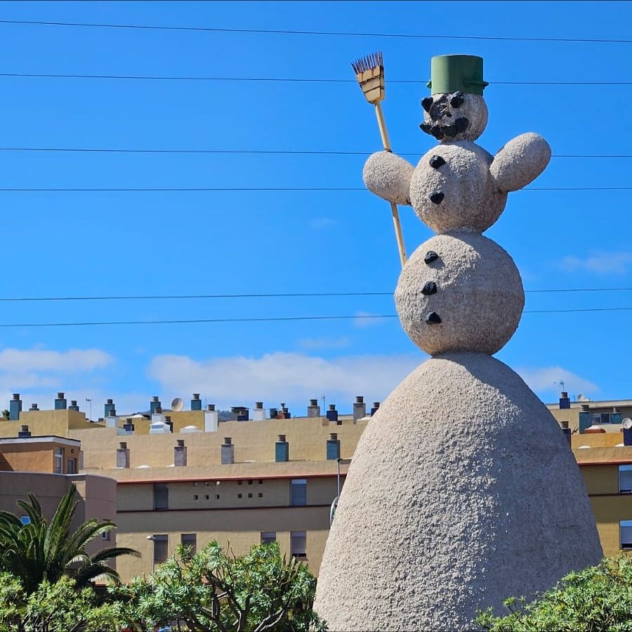 El Muñeco de Nieve de Santa Cruz de Tenerife pierde su nariz
