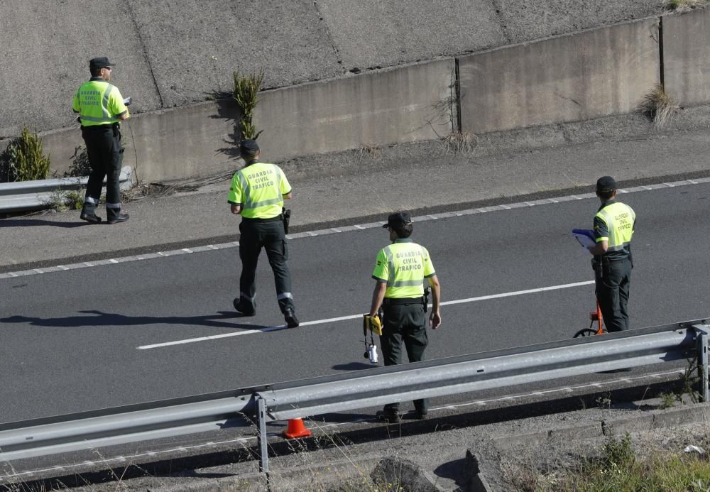 Reconstrucción del triple accidente mortal en AP9