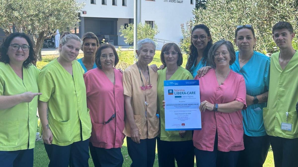 L’equip de professionals de la Residència de Navarcles