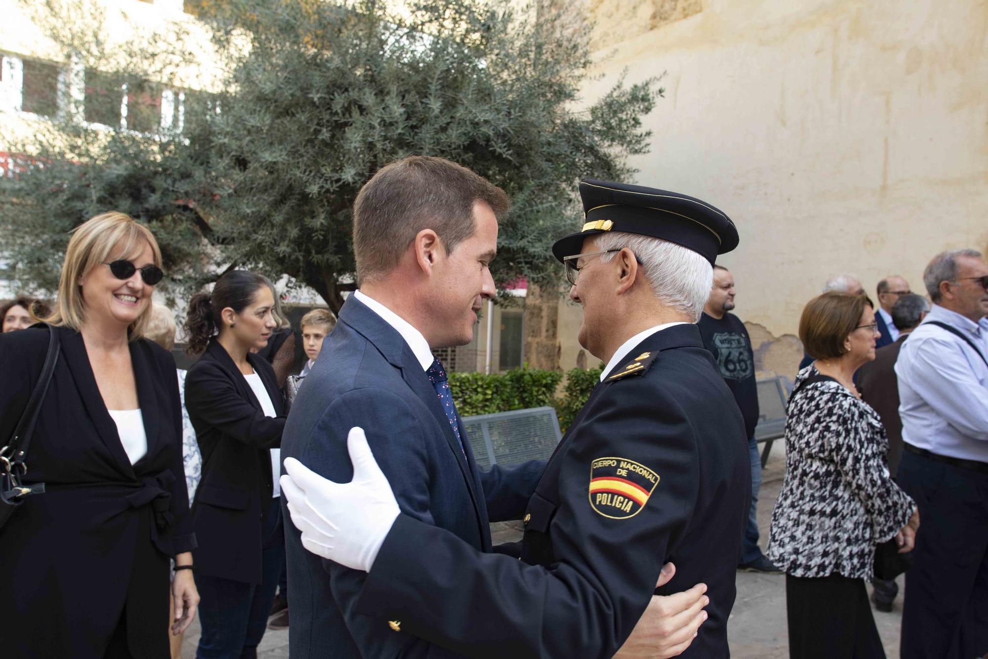 La Policía Nacional celebra en Xàtiva el acto tradicional de los santos custodios