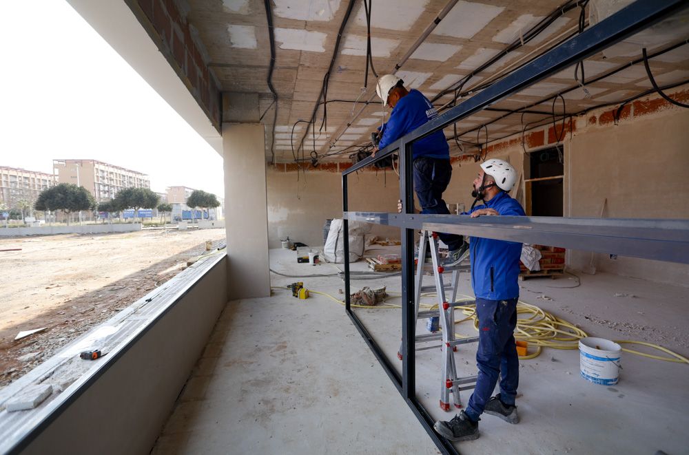 Así avanzan las obras del esperado IES nº5 del Port de Sagunt.