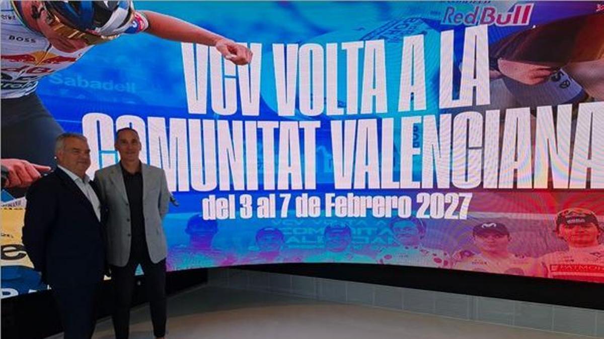 Enrique Canós y Ángel Casero posan en el cartel de la edición 2027.