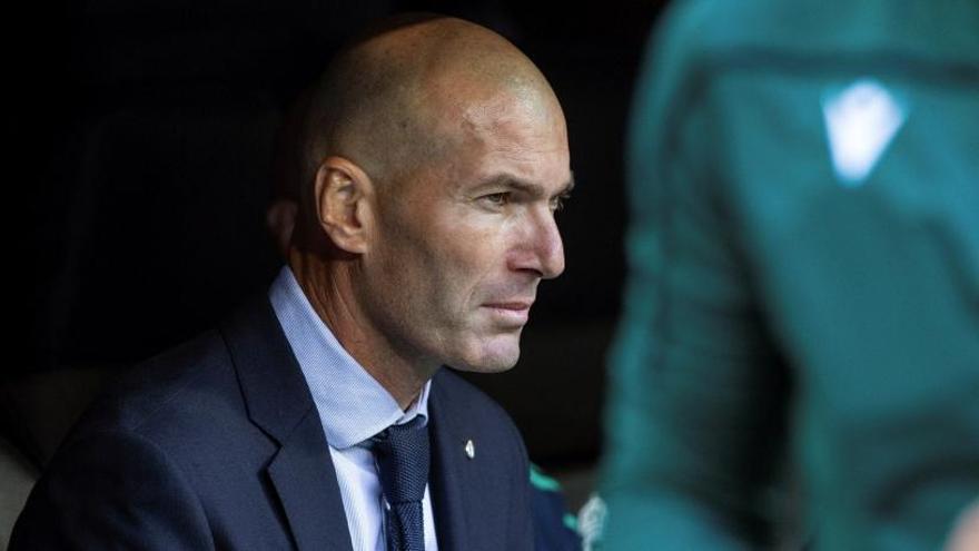 Zidane, en un momento del Madrid-Brujas.