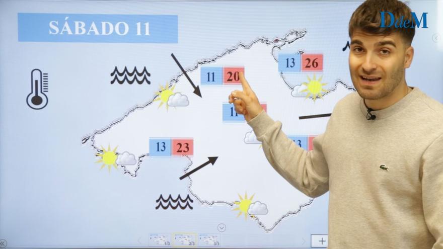 El tiempo del fin de semana en Mallorca | Temperaturas hasta 10°C por encima de lo normal para estas fechas
