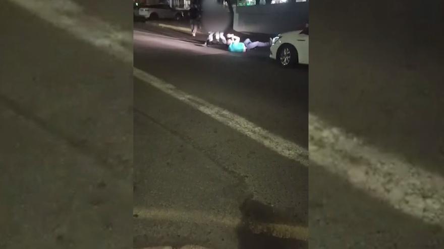 El vídeo de la agresión a un taxista en Lanzarote