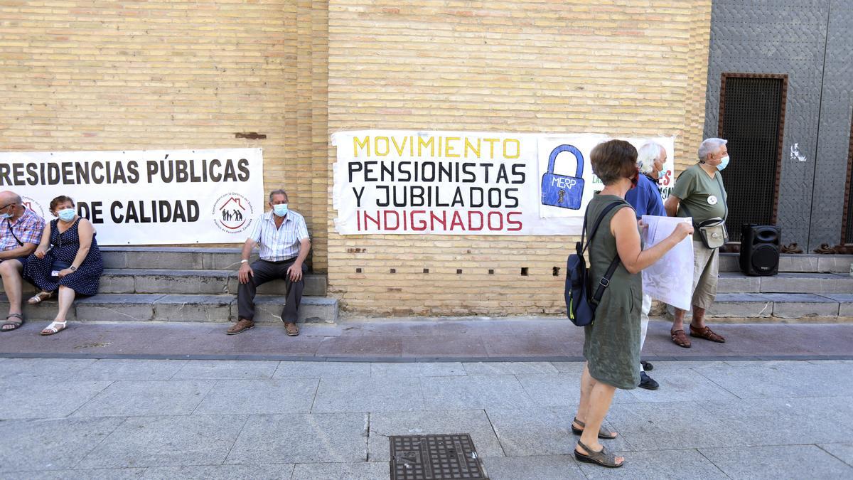 Concentración en Zaragoza por la reforma de las pensiones este lunes