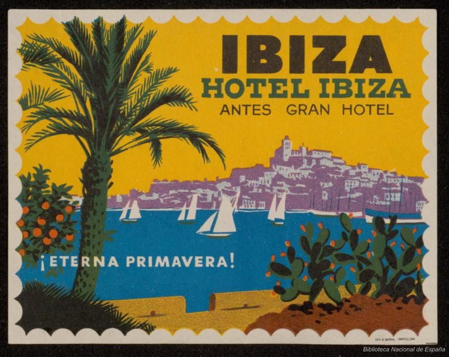 Publicidad de los hoteles de Ibiza antes de las redes sociales