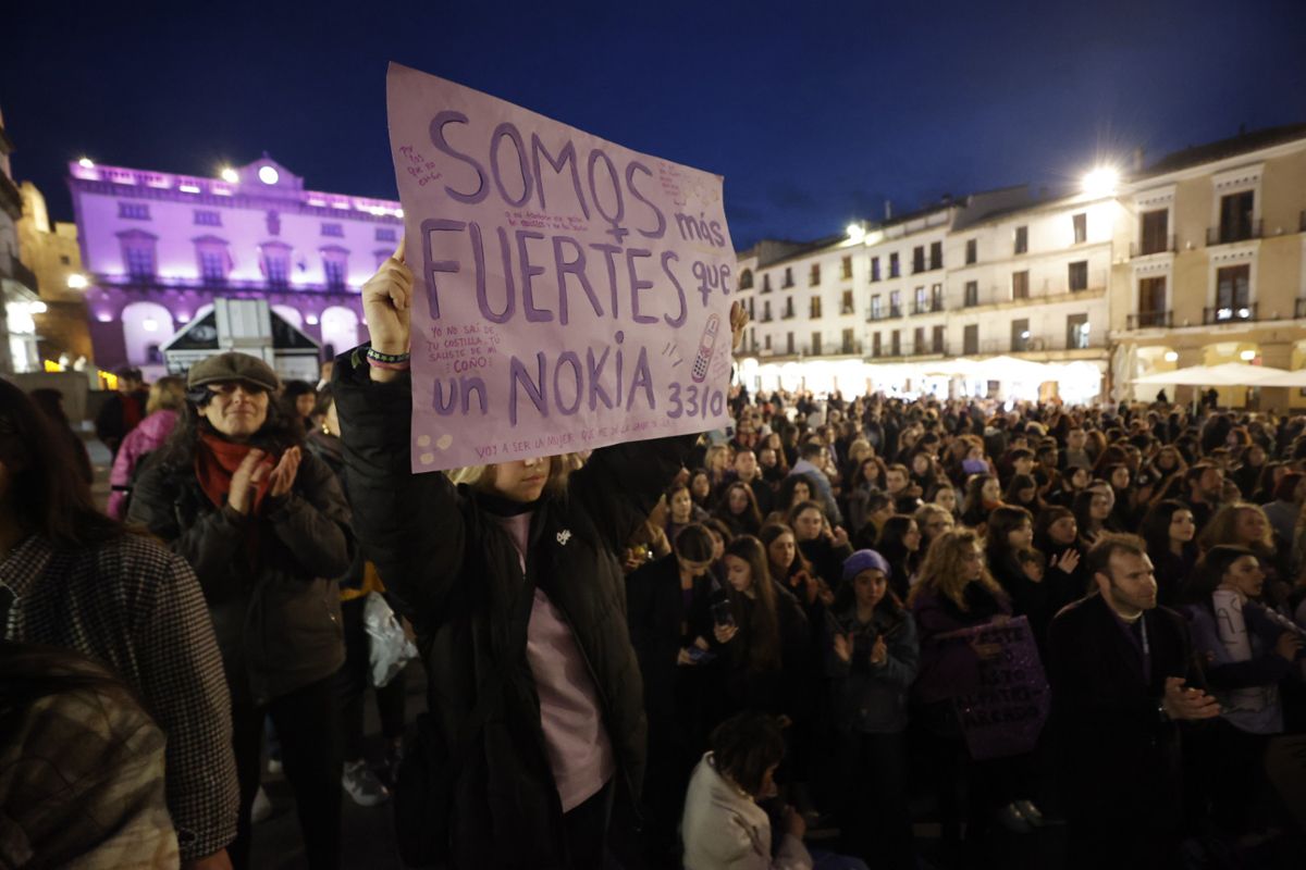 Así se ha desarrollado el 8M en Extremadura