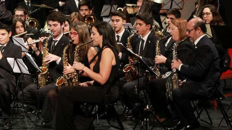 Un instante del concierto, ayer en el Teatro Principal.