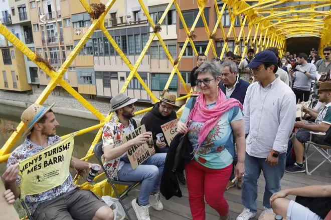 Les imatges de la protesta per reivindicar l'espai públic