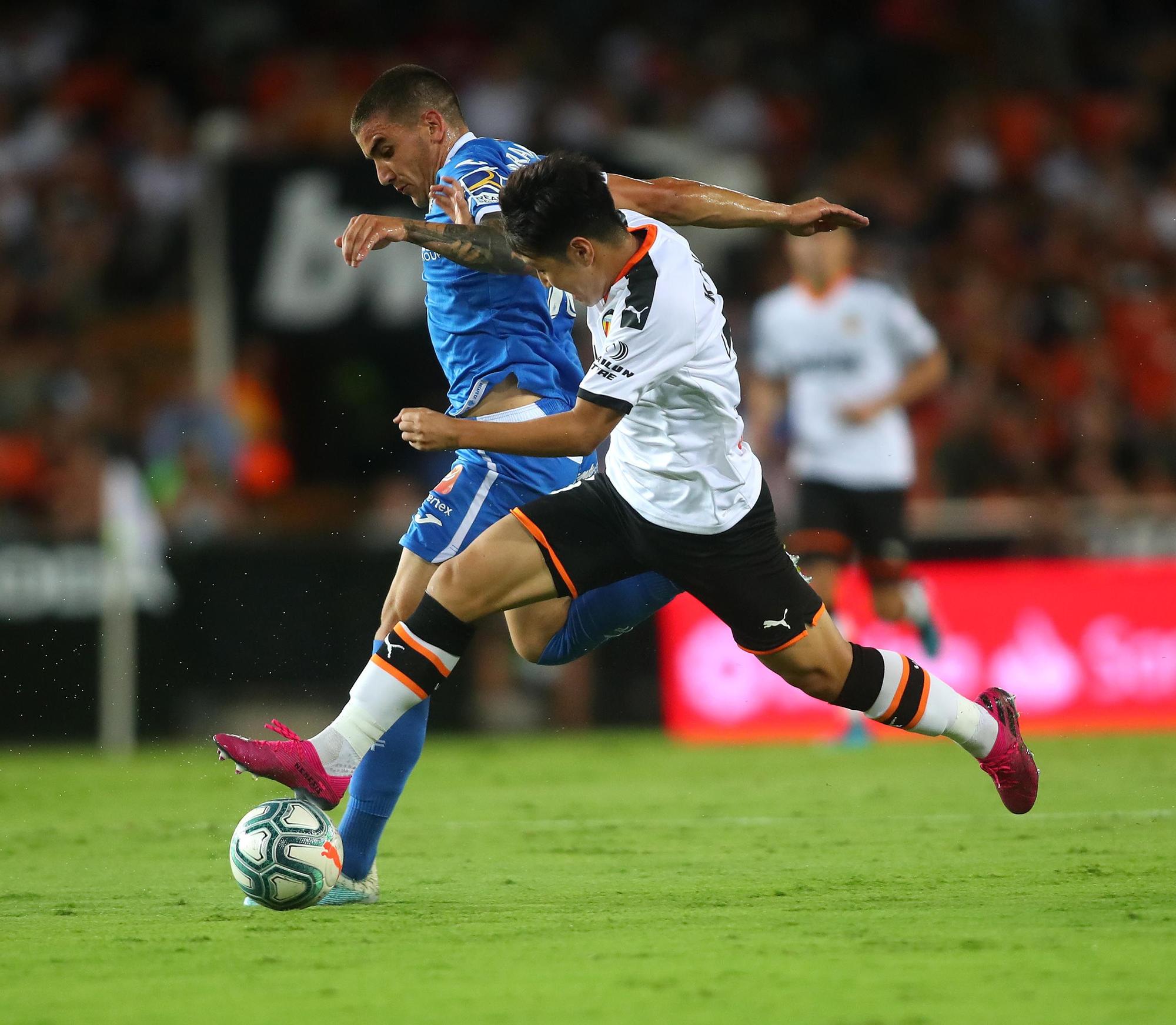 Los enfrentamientos Valencia CF - Getafe con Bordalás en el banquillo madrileño