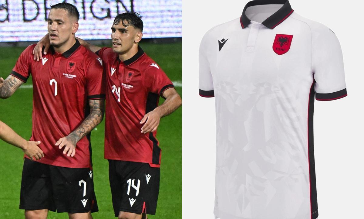 Comprar camiseta local y visitante de la selección de Albania para la Eurocopa 2024.