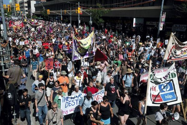 Protestas por la agenda del G-20