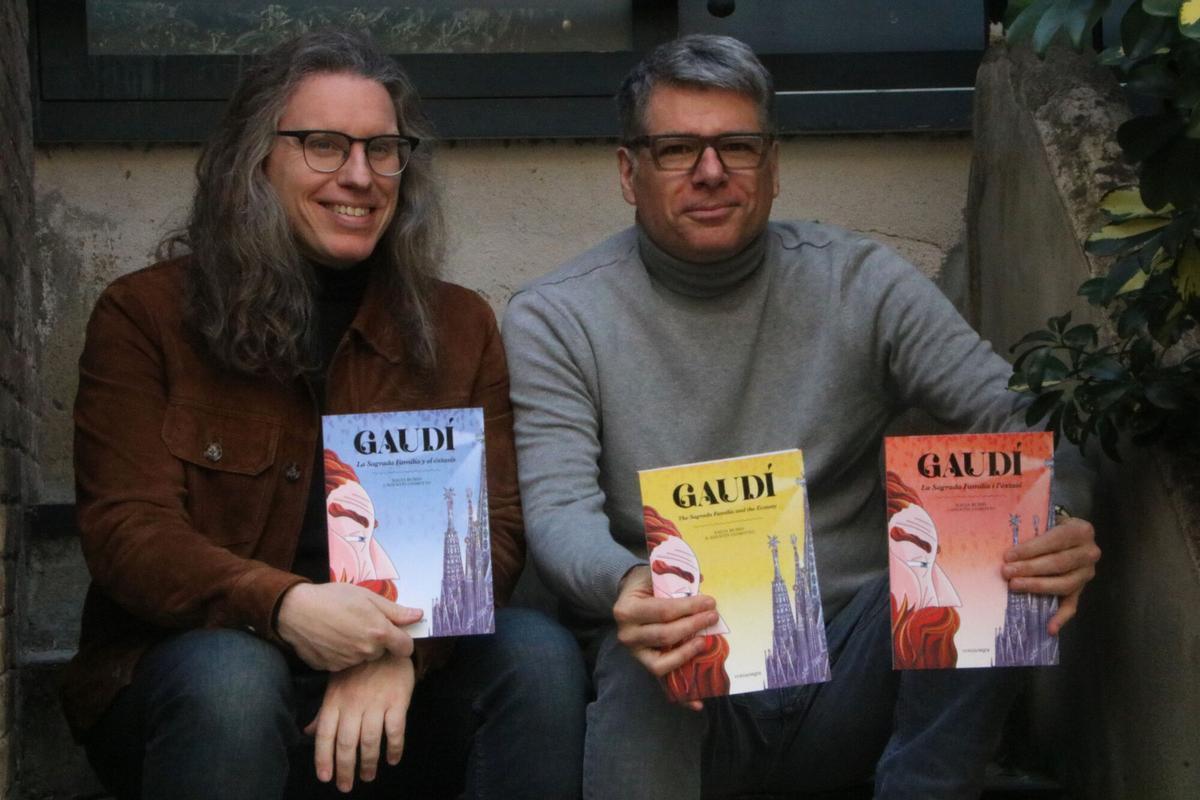 Salva Rubio i Agustín Comotto a la seu de Comanegra a Barcelona