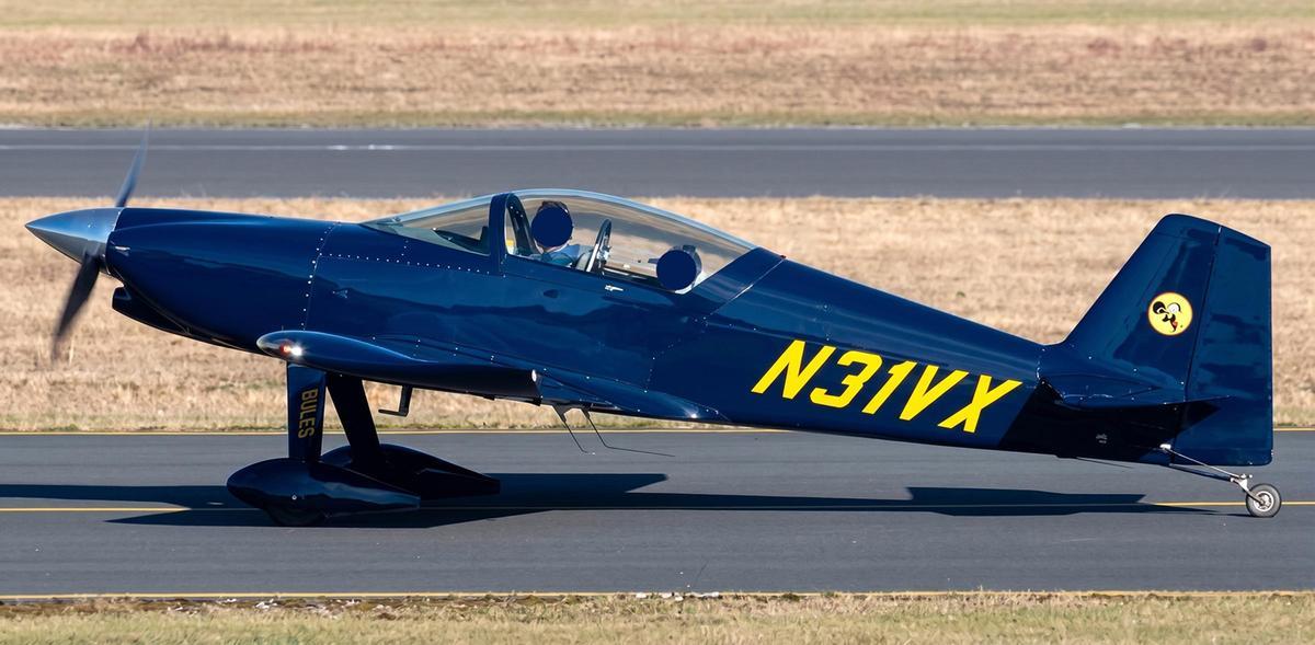 La avioneta que sufrió el accidente.