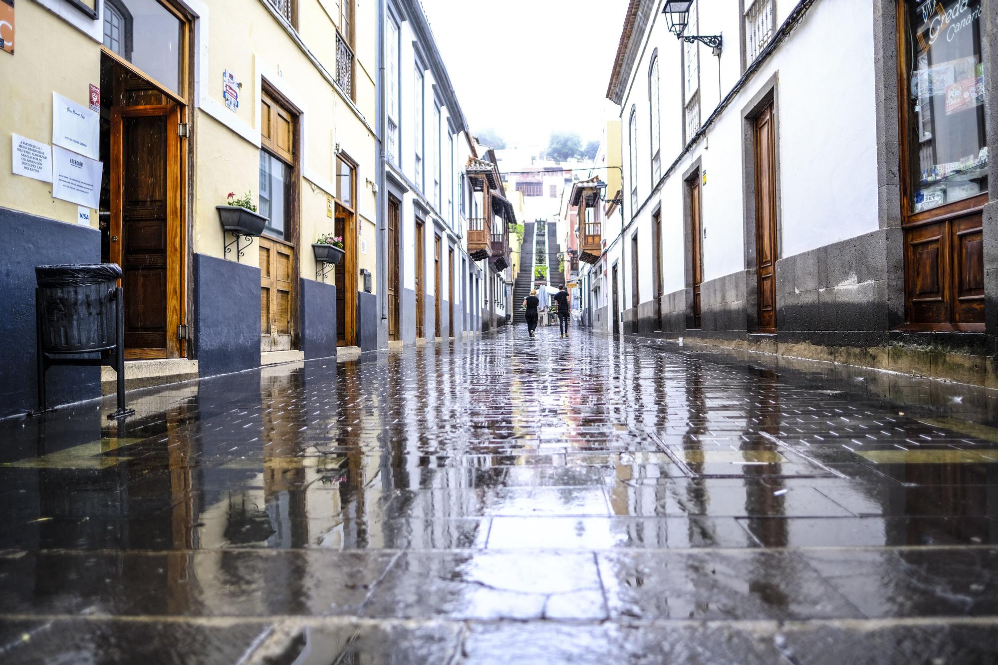 Las lluvias de Hermine riegan las cumbres grancanarias