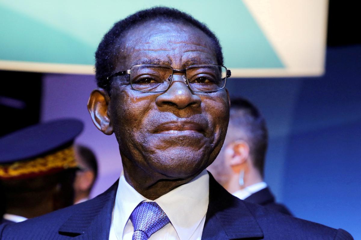 Teodoro Obiang, en un acto en 2019 Teodoro Obiang, en un acto en 2019