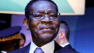 Teodoro Obiang, en un acto en 2019