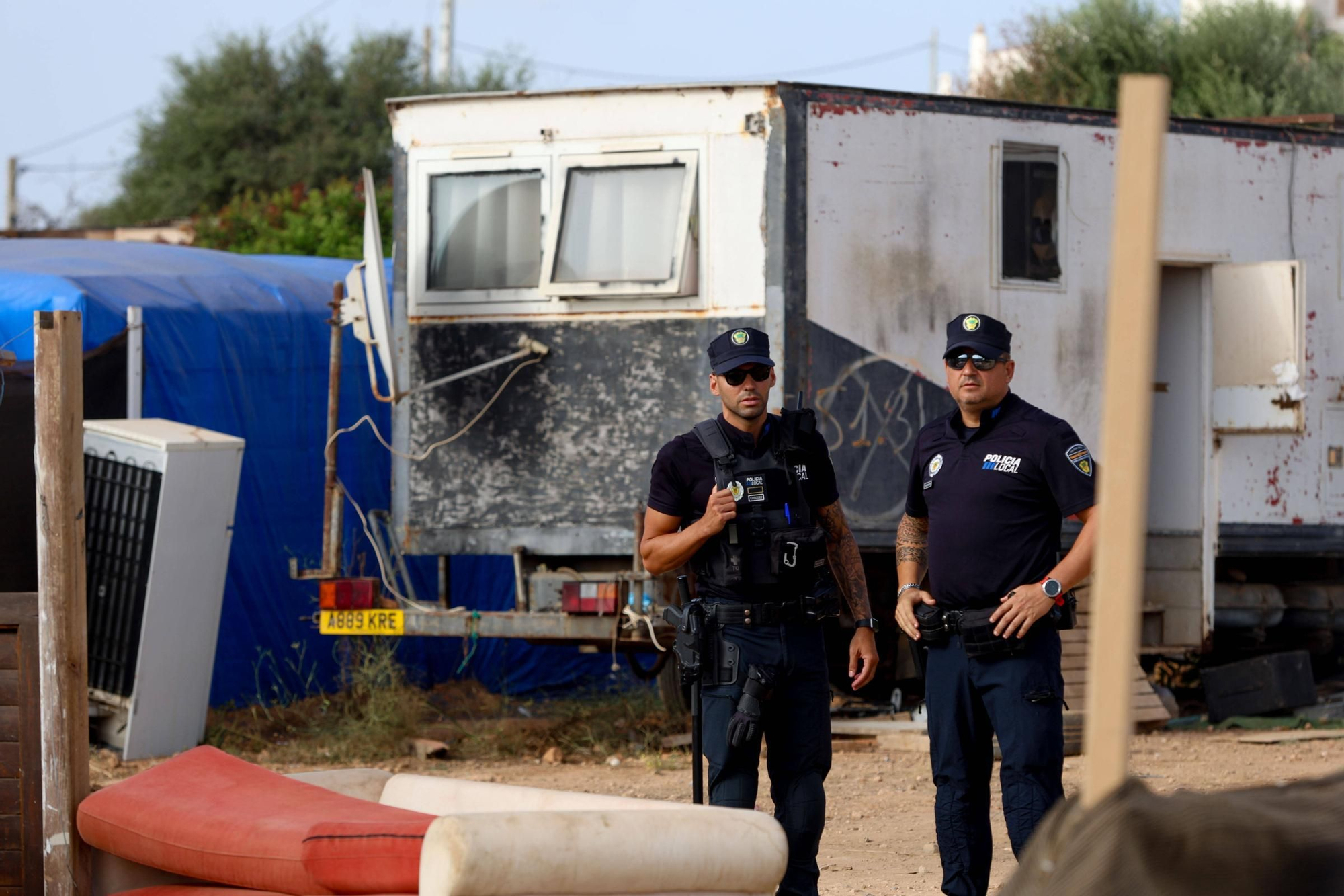 Todas las imágenes del desalojo de Can Rova 2 en Ibiza