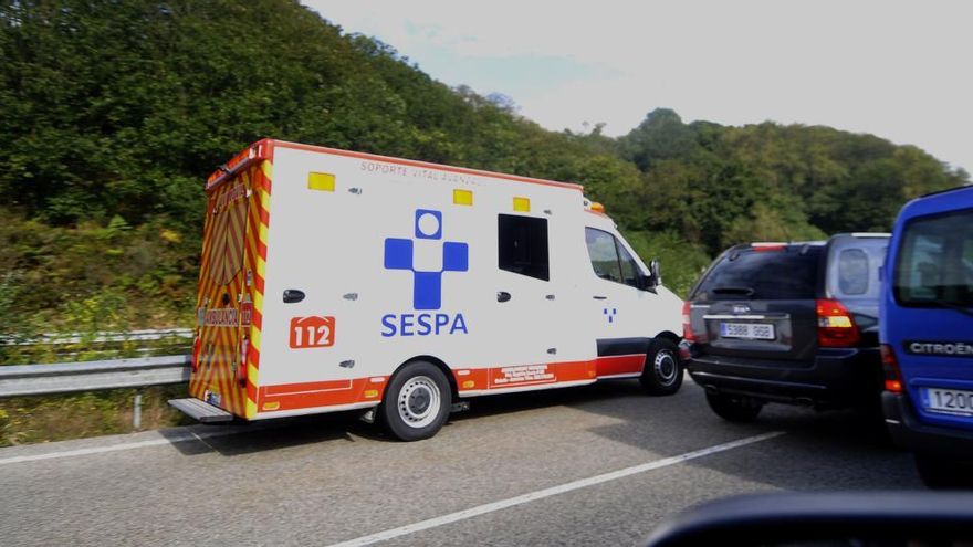 Fallece un motorista en Langreo, en la Autovía Minera