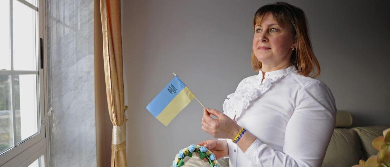 La ucraniana Oksana Drach reside en Silleda desde 2001.  / BERNABÉ/JAVIER LALÍN