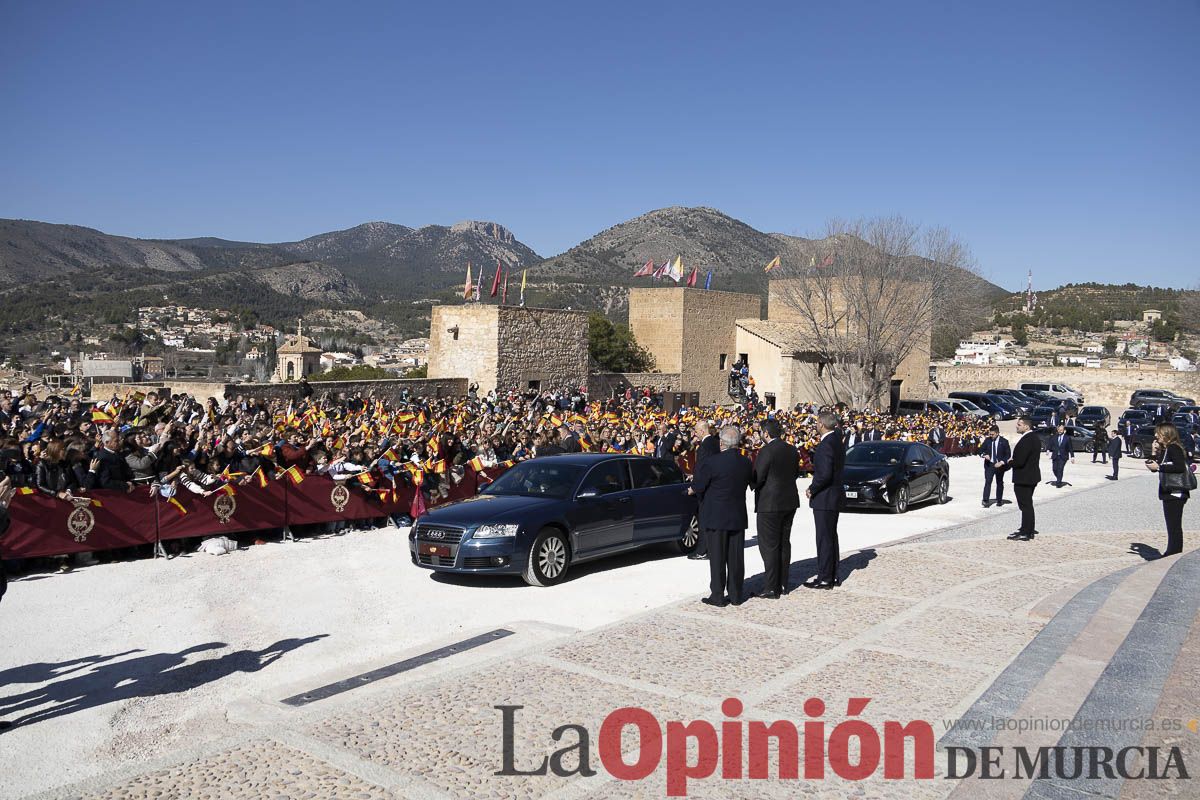Visita de los reyes de España a Caravaca (explanada de la Basílica)