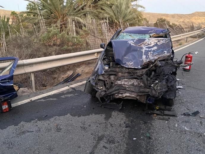 Muere un hombre tras una colisión en Mogán.