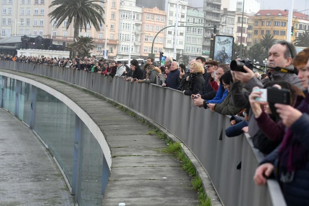 Temporal de viento en A Coruña