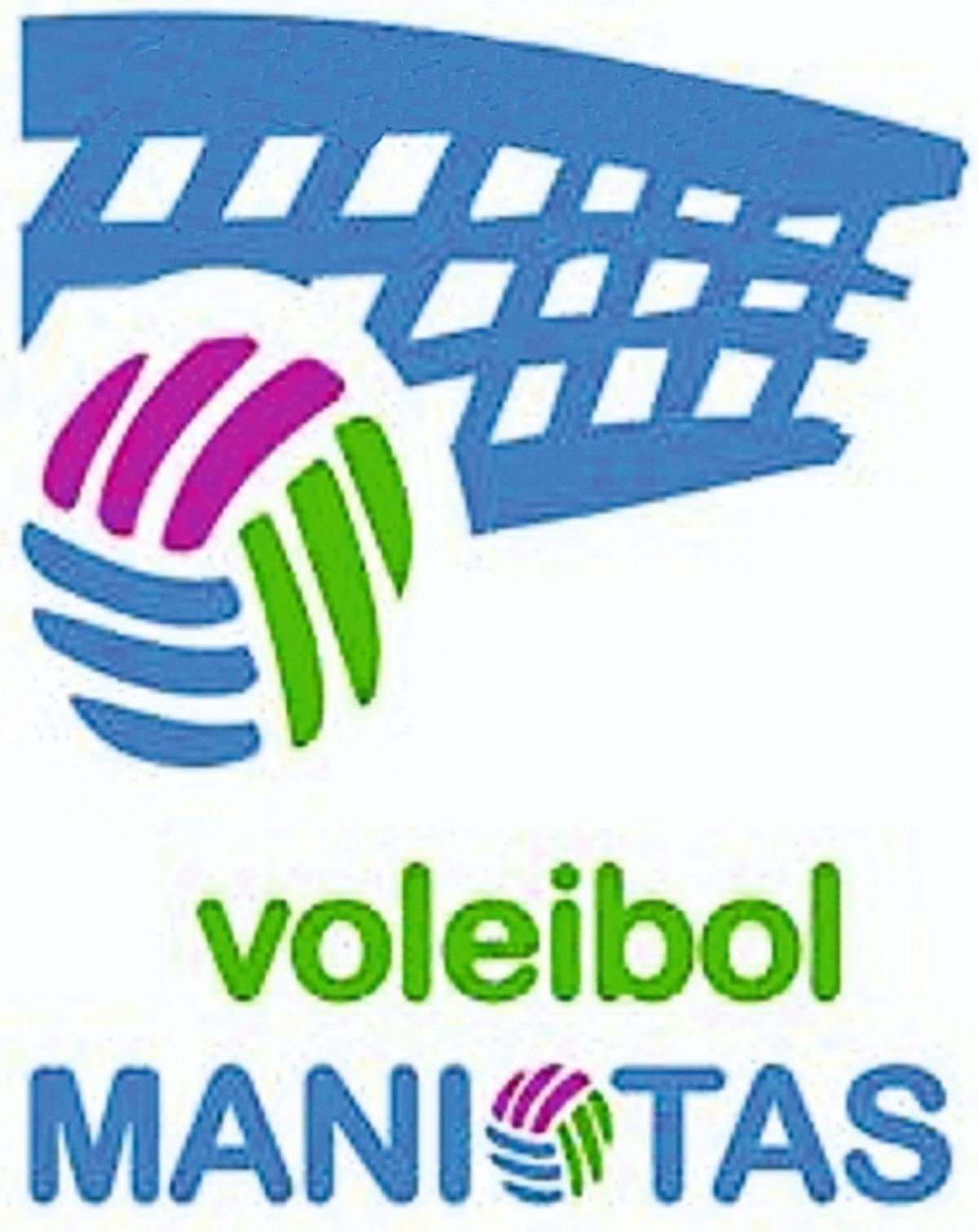O escudo do Voleibol Maniotas, o actual club de voleibol en Cangas.
