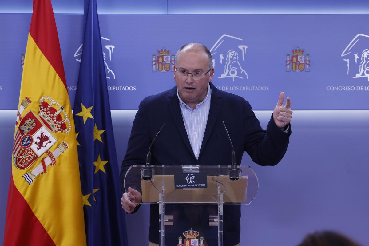 El portavoz del PP en el Congreso, Miguel Tellado.