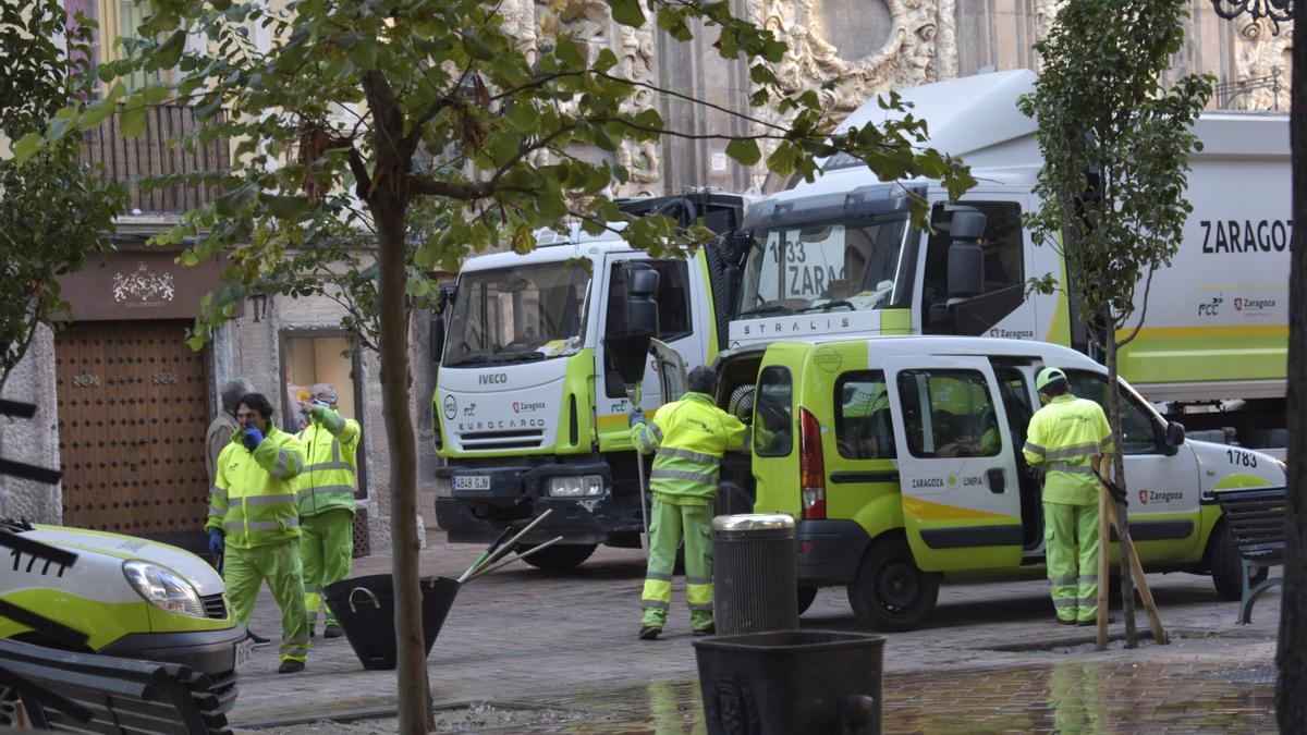 El hotel Catalonia sufre daños tras los disturbios en la madrugada del Pilar