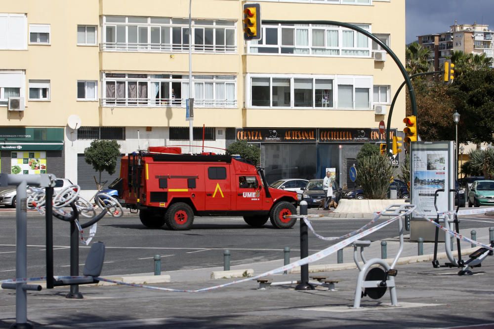 Playas cerradas en Málaga en el inicio de la primavera