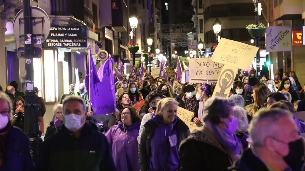 Manifestación en Castelló el pasado 8 de marzo del 2022, Día Internacional de las Mujeres.
