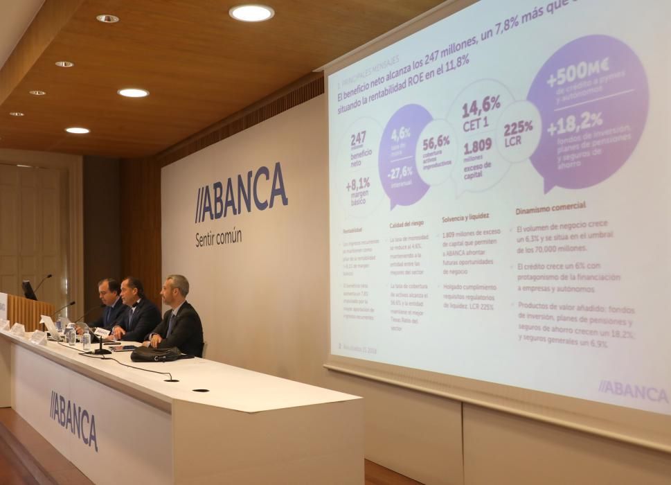 Abanca presenta resultados del 1º semestre de 2018