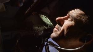El astronauta Walter Cunningham, del Apolo 7.