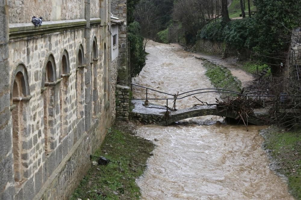 El riu Galligants, al seu pas per Girona