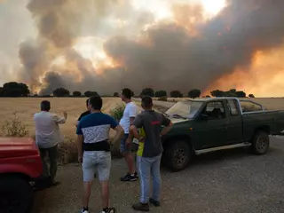 Alerta en Zamora por un gran incendio de nivel 2: ya hay cuatro pueblos evacuados
