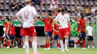 Debut, gol y victoria para Izan Merino en el Europeo sub-19