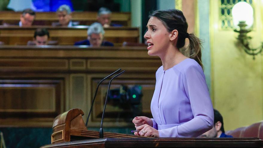 Irene Montero carga contra el PSOE en el pleno y promete &quot;seguir adelante&quot;
