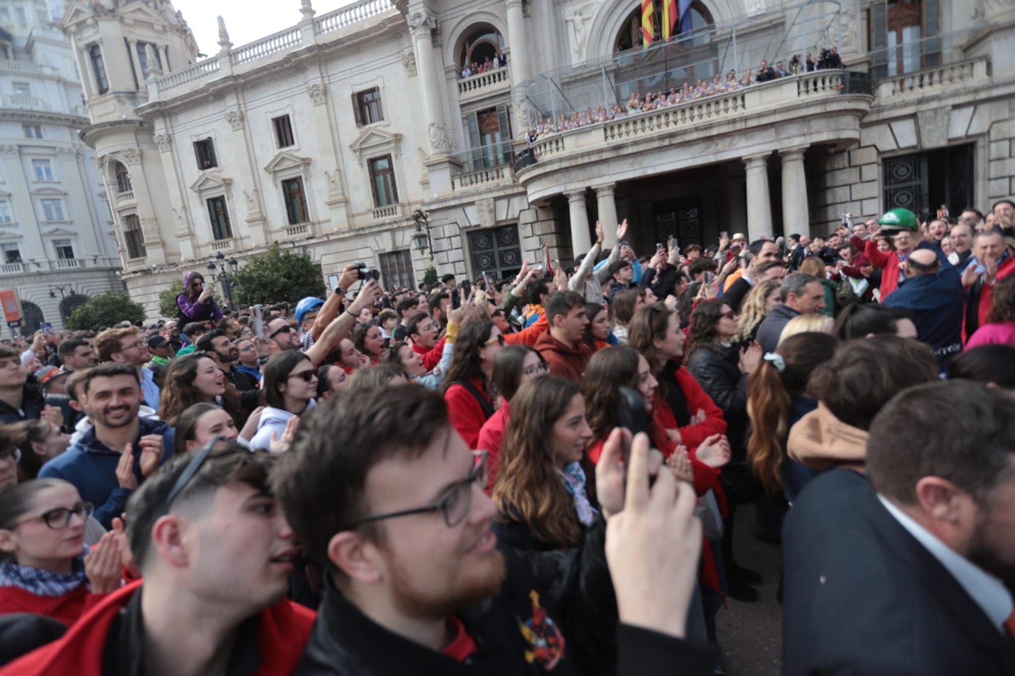 Mascletà del 23 de febrero lanzada por Pirotecnia Valenciana