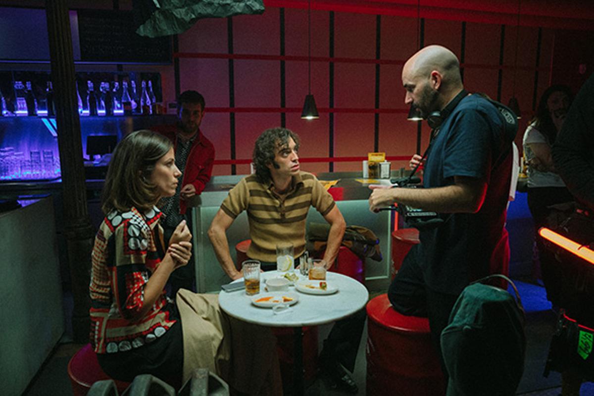 Una escena del futuro largometraje 'Una cabeza en la pared'