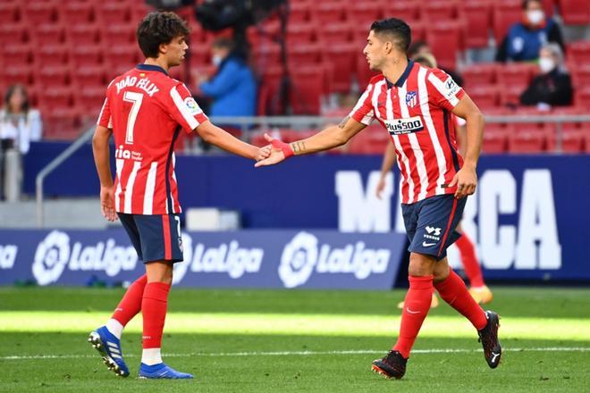 Luis Suárez y Joao Félix, pareja de moda en el Metropolitano