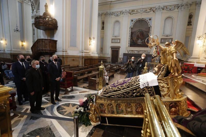 El Cristo de la Cama podrá venerarse en el Pilar este Sábado Santo