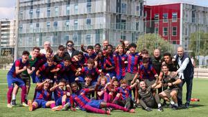 El Cadete B de David Sánchez es uno de los equipos con mayor nivel del fútbol formativo del Barça