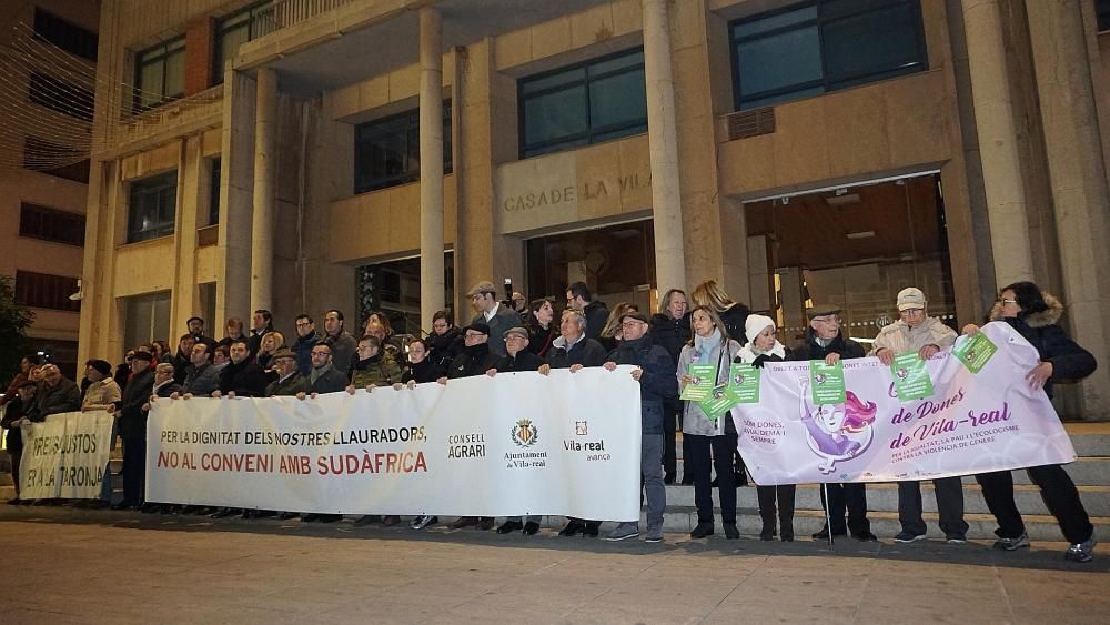 Protesta de citricultores en Castelló