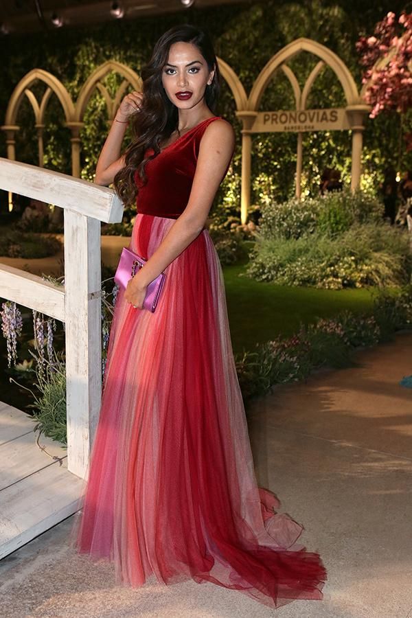 Diipa Koshla en el desfile de Pronovias 2019