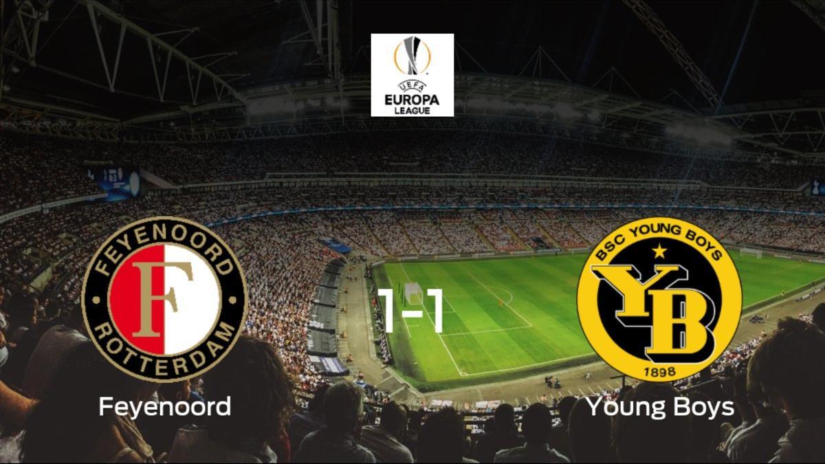 El Feyenoord Rotterdam y el Young Boys suman un punto tras empatar a uno